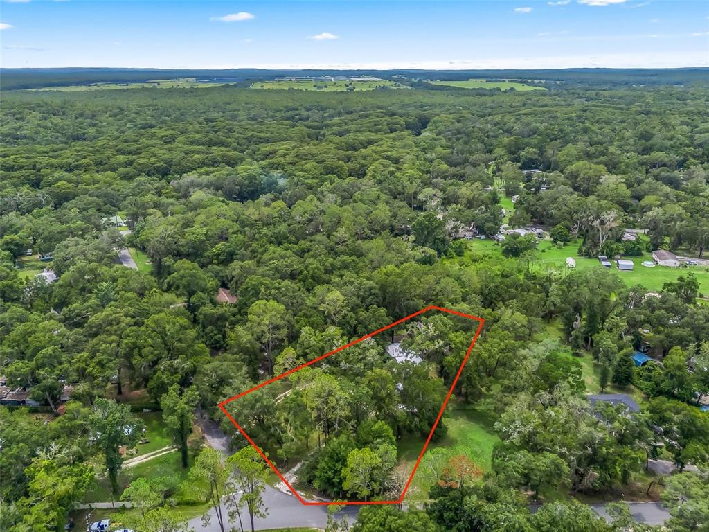 8970 Cr 646 Bushnell Bushnell, FL 33513 - Photo 35 of 39 an aerial view of residential houses with outdoor space and trees