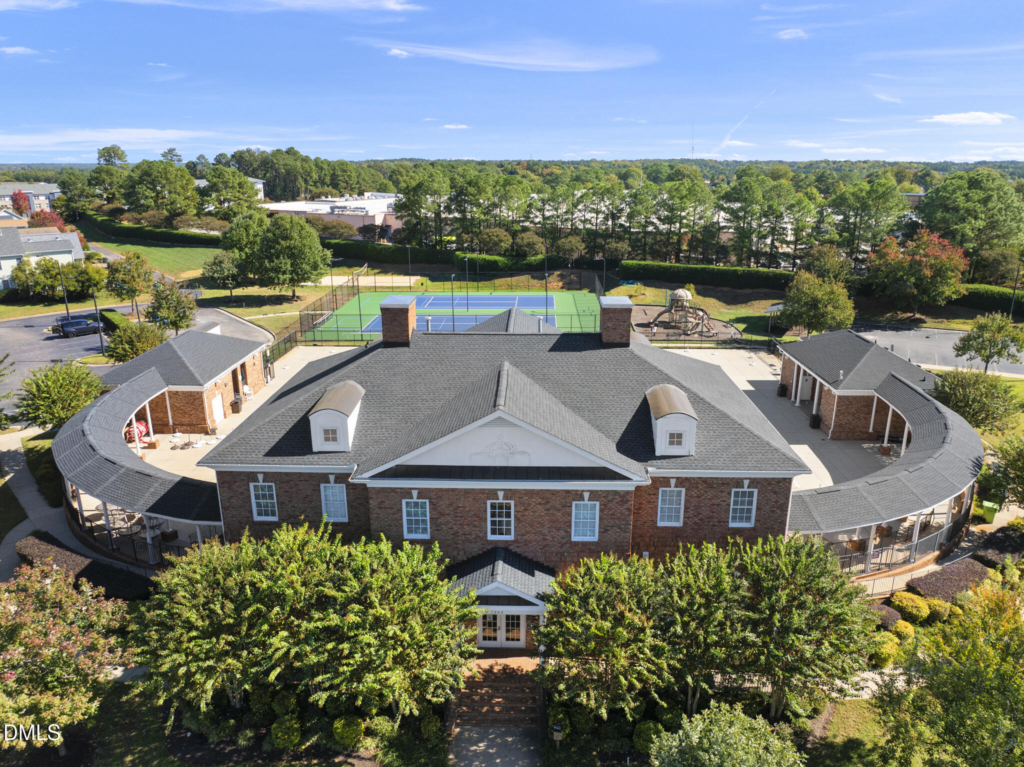 404 Provincial Street Raleigh, NC 27603 - Photo 20 of 24 an aerial view of multiple houses with a yard