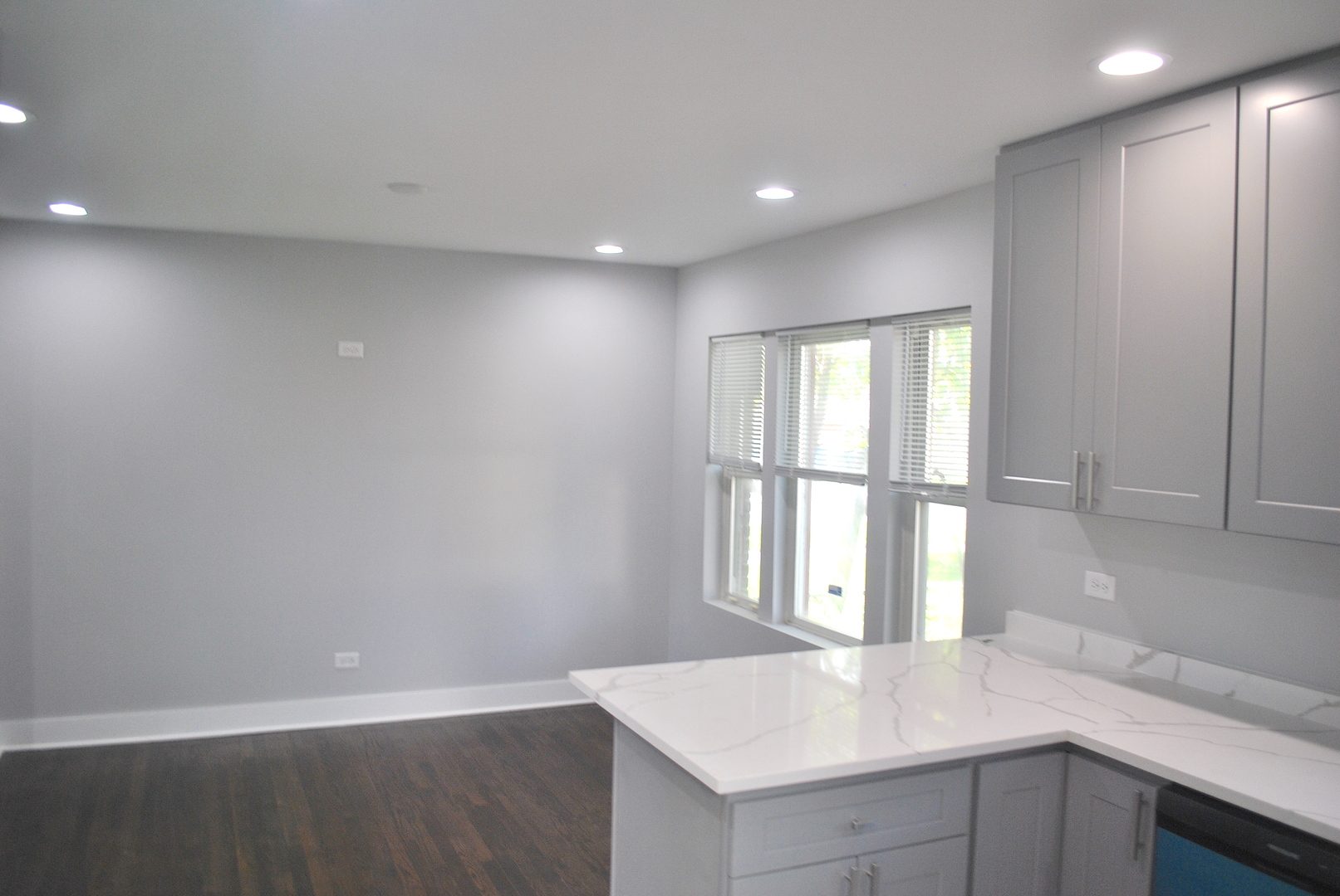 10052 South Green Street Chicago, IL 60643 - Photo 4 of 22 a view of kitchen with wooden floor and window