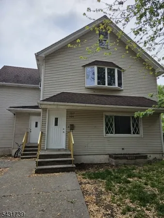 a front view of a house