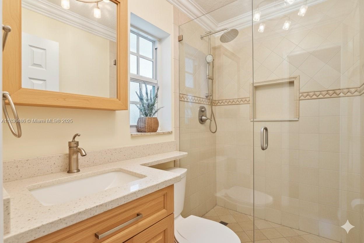 180 Southwest 125th Avenue Plantation, FL 33325 - Photo 13 of 29 a bathroom with a sink a toilet and shower
