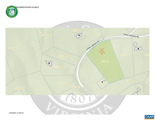 a view of a park with trees