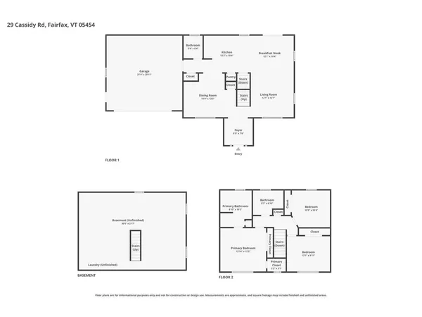 $535,000 | 29 Cassidy Road, Fairfax, VT 05454