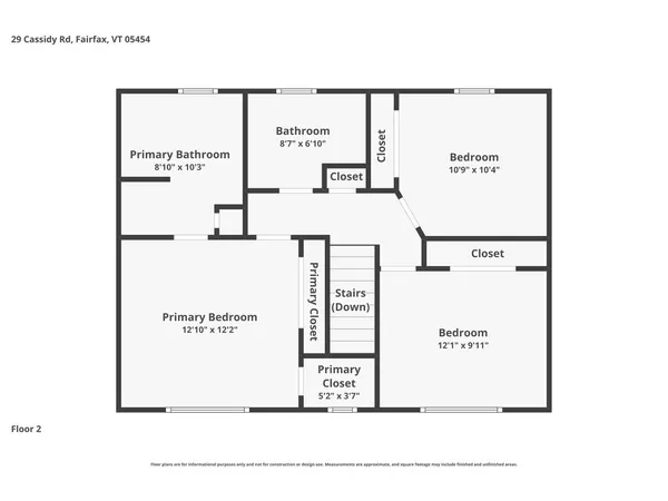 $535,000 | 29 Cassidy Road, Fairfax, VT 05454