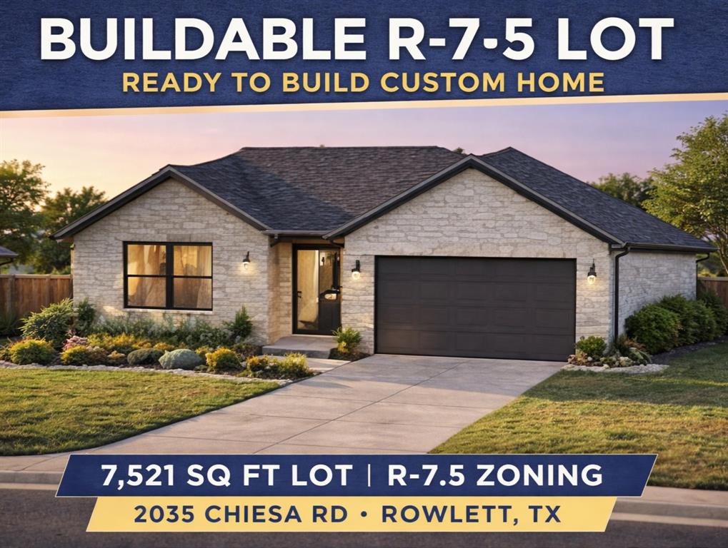 2514 Chiesa Road Rowlett, TX 75088 - Photo 1 of 19 a front view of a house with a garden