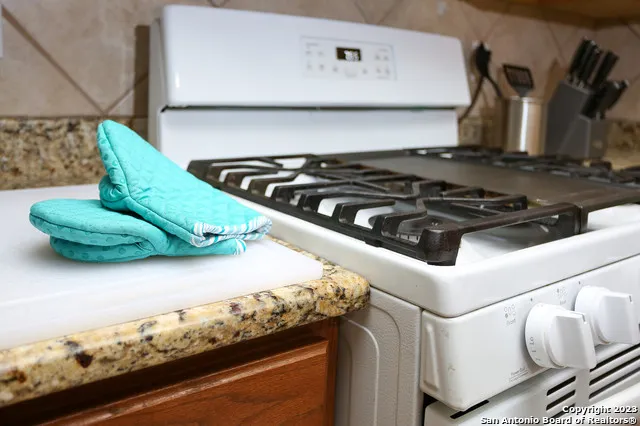 a close view of stove