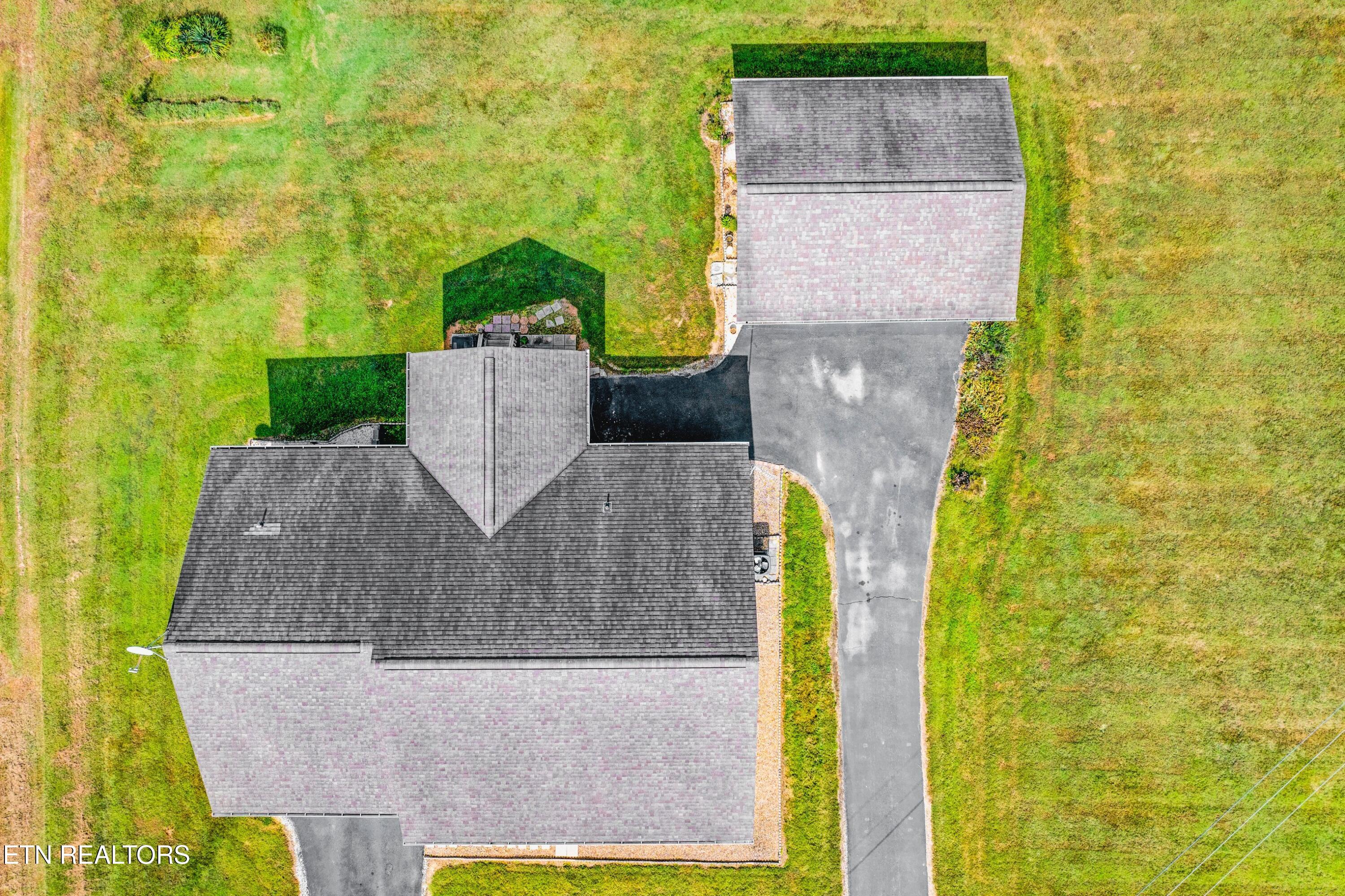 2008 Bessie Slaton Road Dandridge, TN 37725 - Photo 34 of 51 AERIAL OF HOME & GARAGE