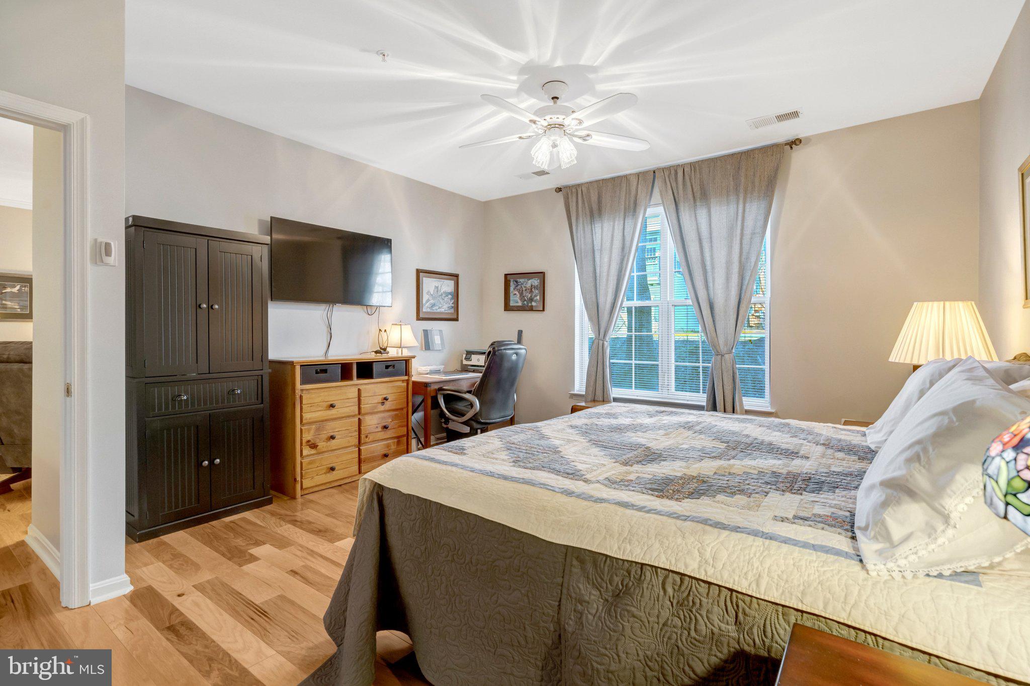 4310 Cannon Ridge Court, Unit 75 Fairfax, VA 22033 - Photo 13 of 29 Primary bedroom with hardwoods, space