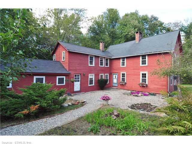 190 Cherry Brook Road Canton, CT 06019 - Photo 1 of 1 Exterior Front. Stone courtyard with lovely plantings
