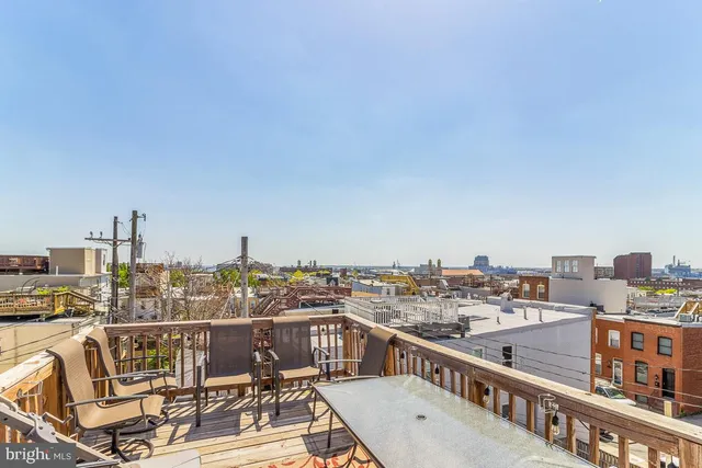 a view of city from balcony