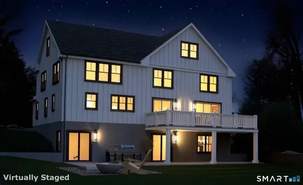 a front view of a building