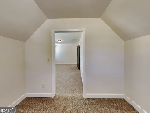 a view of a small space with window