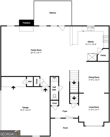 a picture of a floor plan