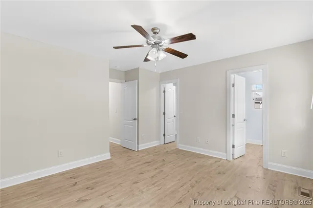 a view of an empty room