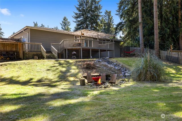 a swimming pool view with a outdoor space