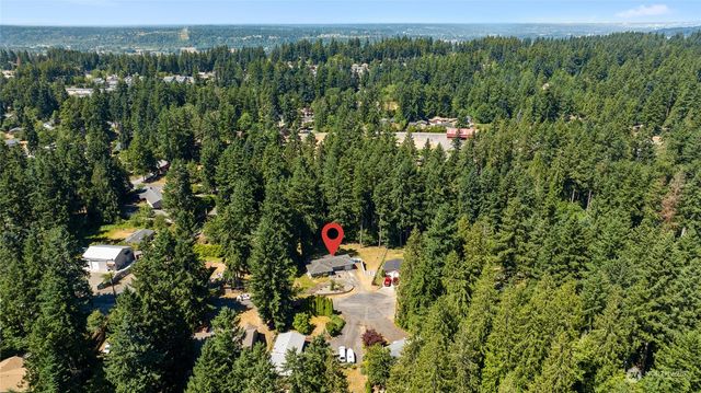 a view of a city and lake
