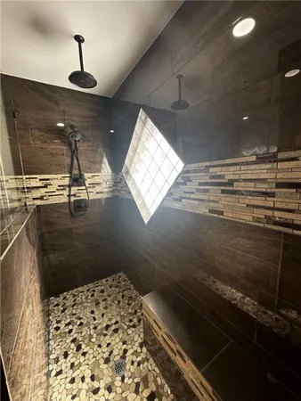 a storage room with empty racks