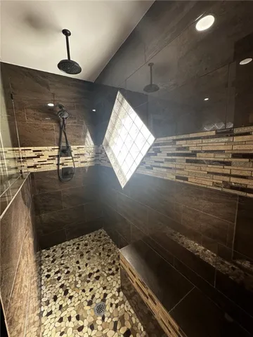 a storage room with empty racks