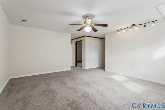 a view of an empty room