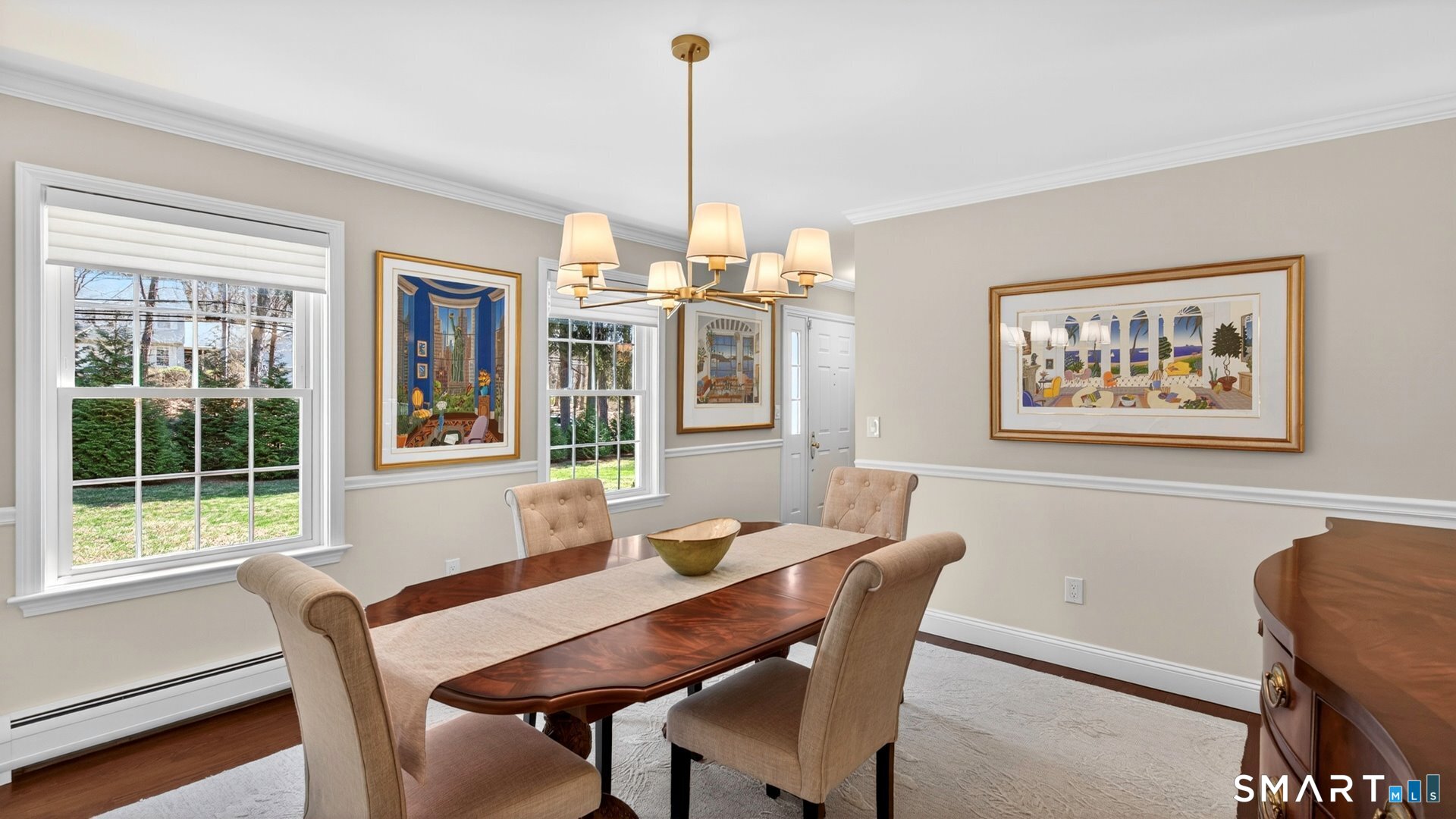 389 Huckleberry Hill Road Avon, CT 06001 - Photo 14 of 35 Gracious dining room with new lighting and fresh paint.