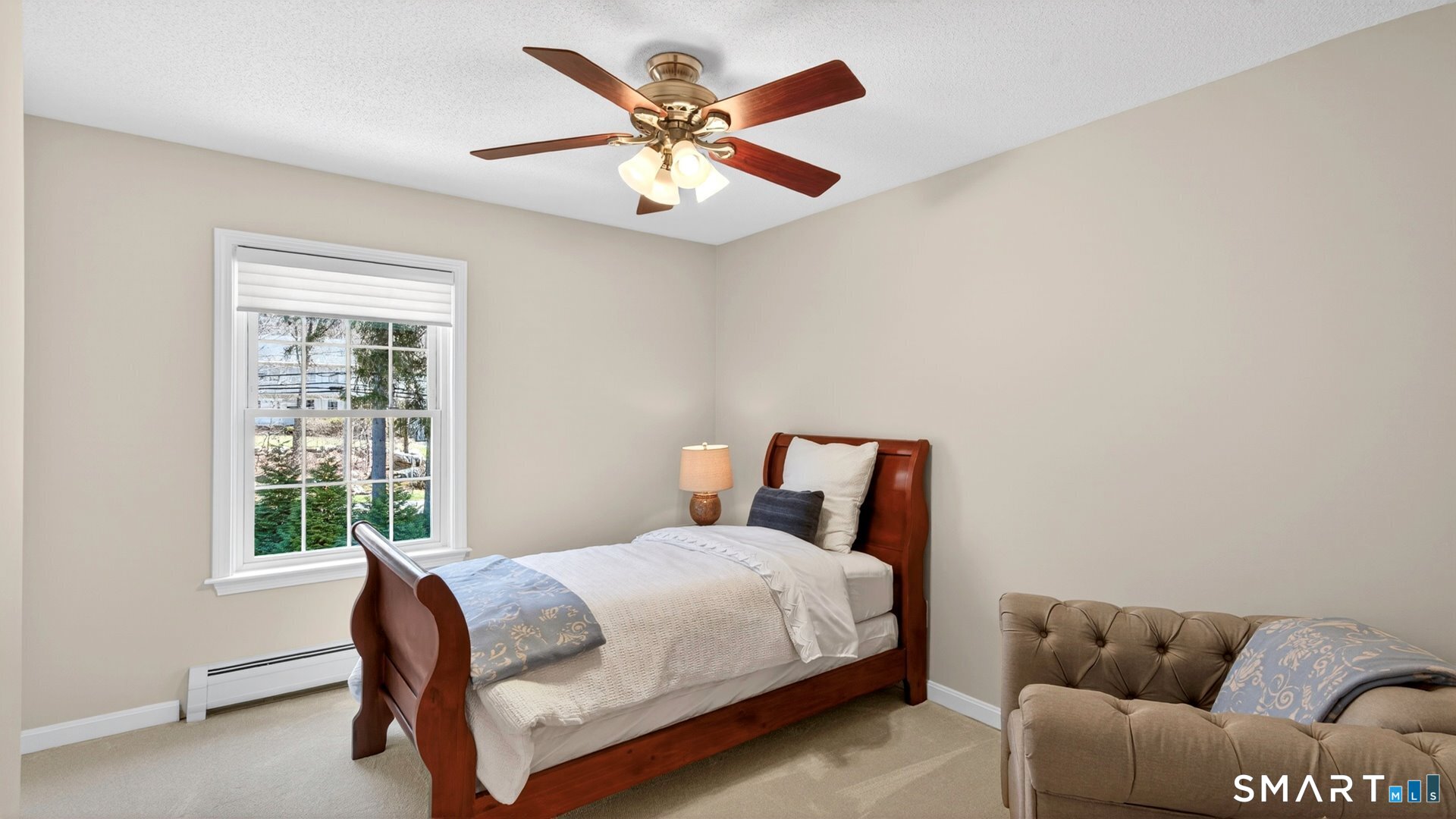 389 Huckleberry Hill Road Avon, CT 06001 - Photo 23 of 35 Sunlit bedroom with new paint and carpet.