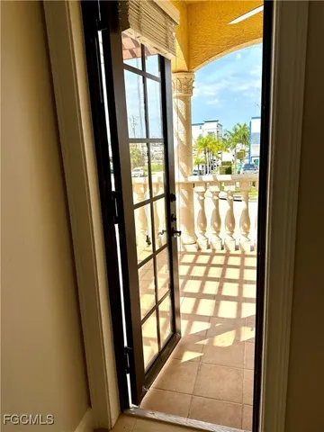 a view of front door