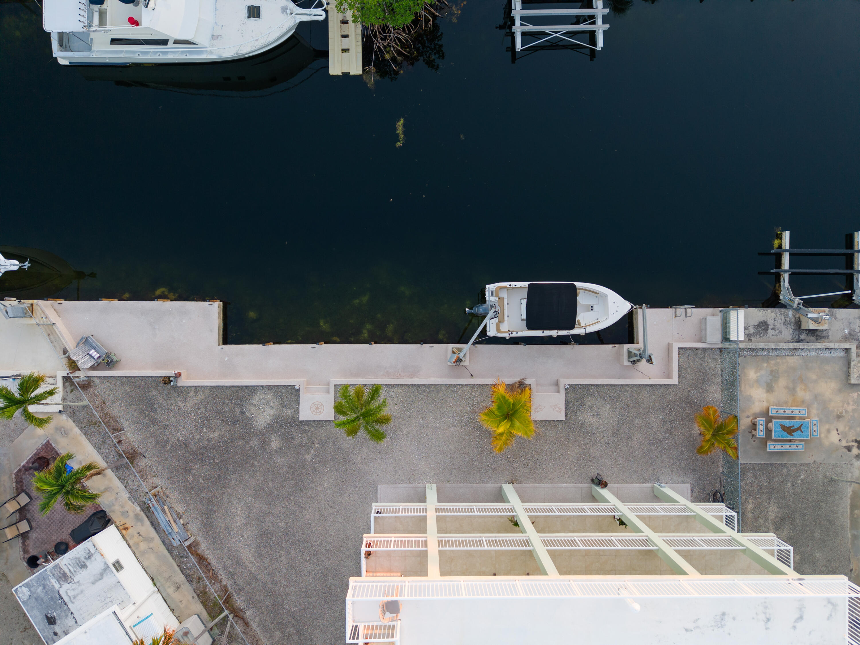 1305 Calder Road Key Largo, FL 33037 - Photo 55 of 57 Aerial View of Dockage and Canal