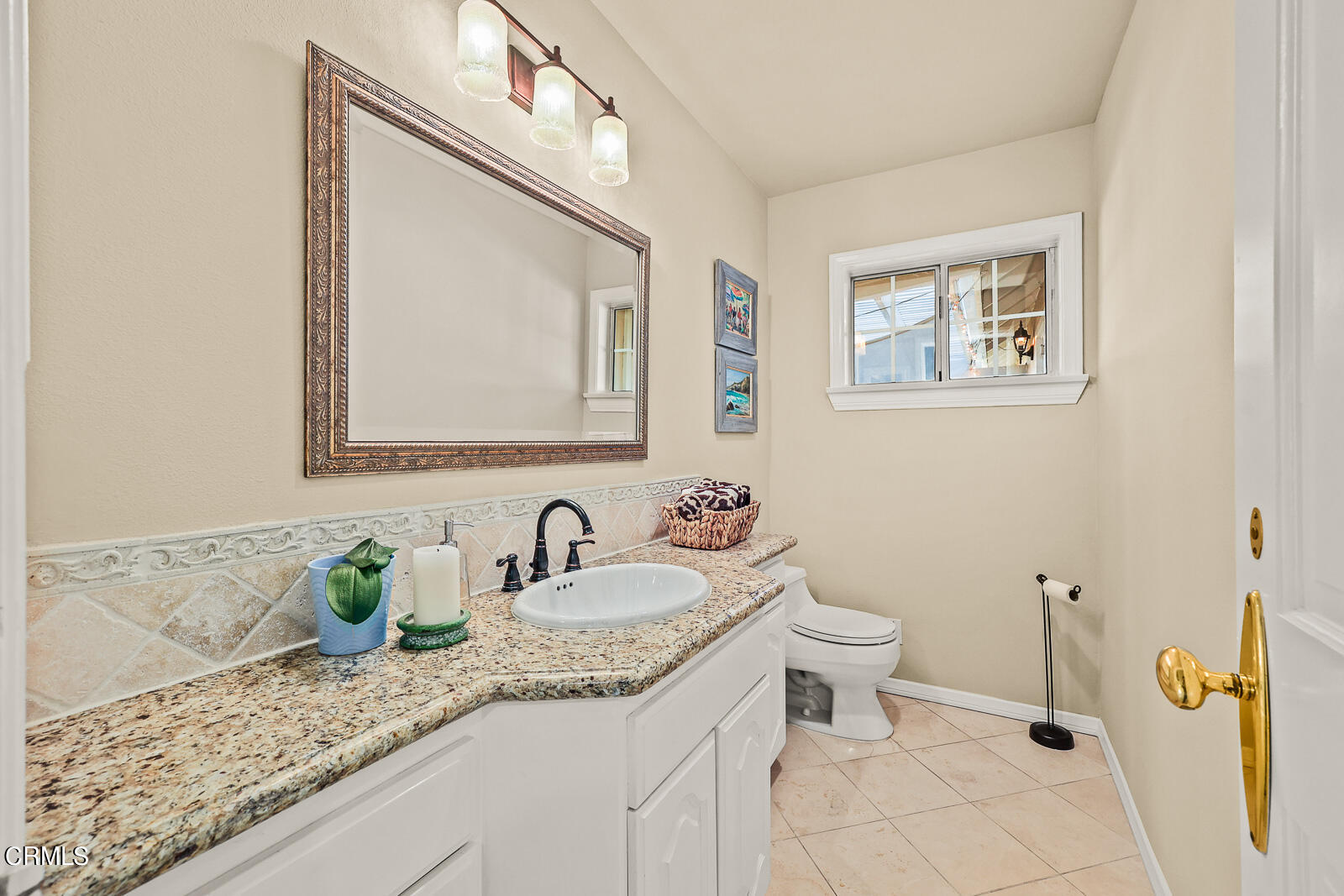 Undisclosed Address Burbank, CA 91501 - Photo 29 of 70 a bathroom with a granite countertop sink and a mirror