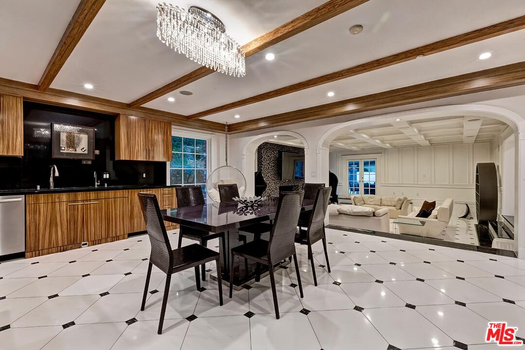 725 North Faring Road Los Angeles, CA 90077 - Photo 21 of 56 a view of a dining room with furniture