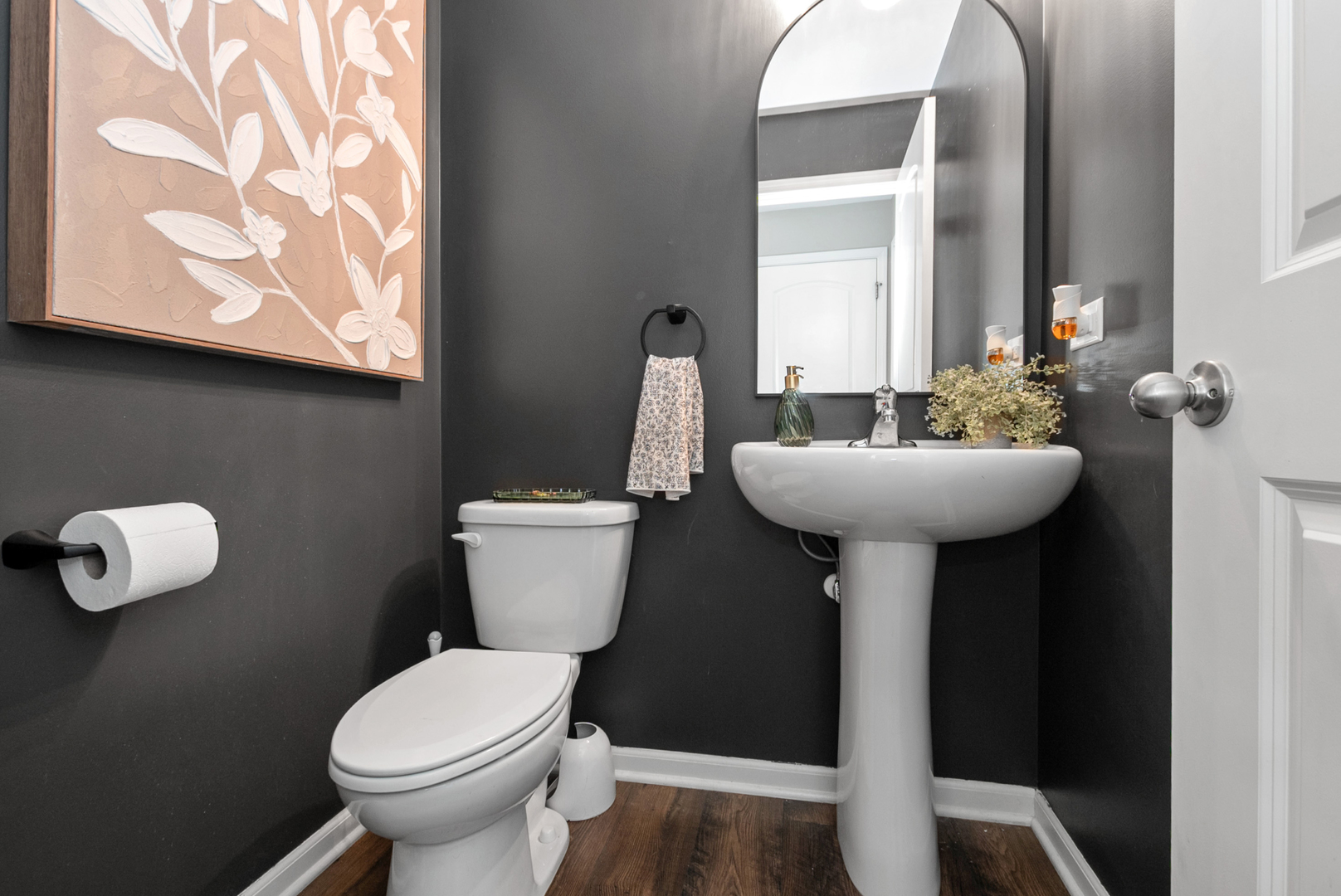 1981 Stapleton Road New Lenox, IL 60451 - Photo 15 of 33 a bathroom with a sink and mirror with toilet