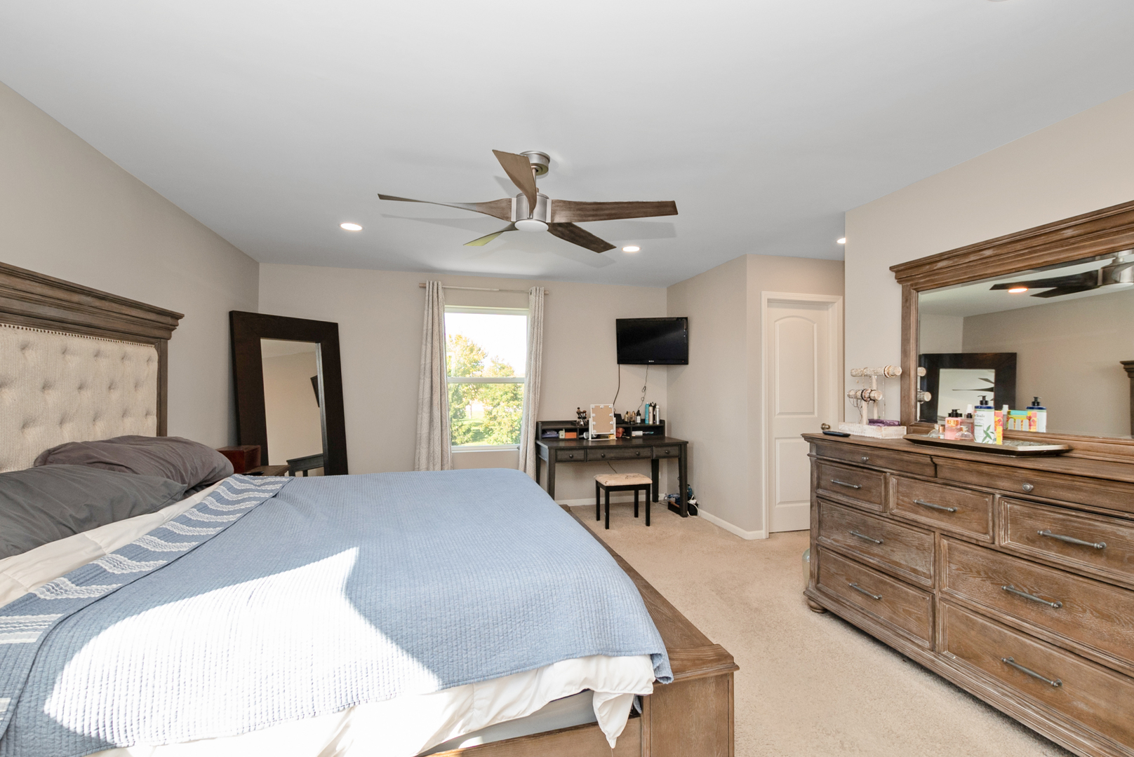 1981 Stapleton Road New Lenox, IL 60451 - Photo 22 of 33 a bed room with a bed and a television