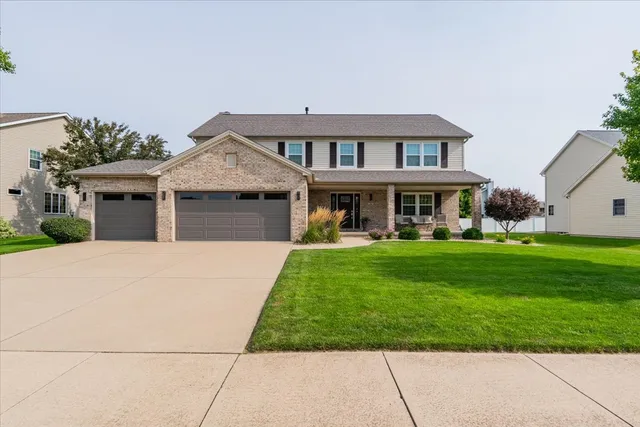 front view of house with a yard