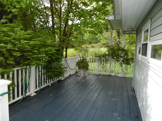a view of outdoor space and deck