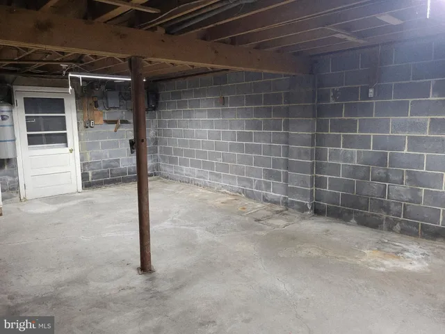 a view of a wooden door