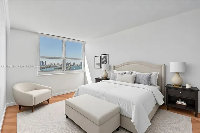 a view of a back yard from a balcony