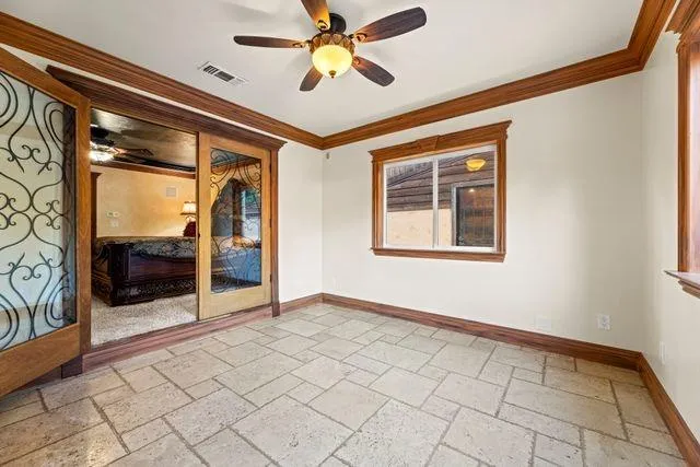 a view of road with trees