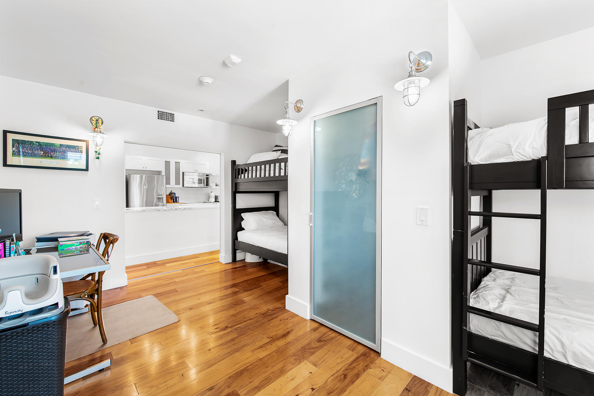 120 North Ocean Boulevard, Unit 202 Delray Beach, FL 33483 - Photo 13 of 32 a view of kitchen with furniture and wooden floor