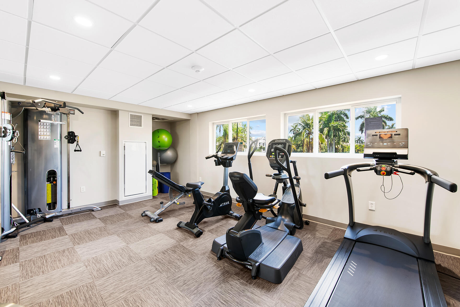 120 North Ocean Boulevard, Unit 202 Delray Beach, FL 33483 - Photo 26 of 32 a view of a room with gym equipment