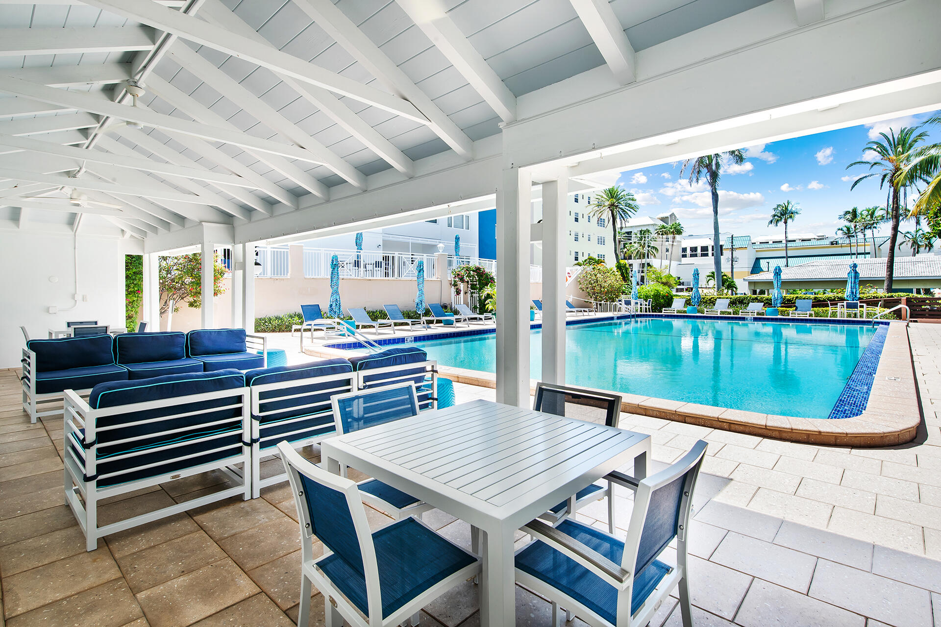 120 North Ocean Boulevard, Unit 202 Delray Beach, FL 33483 - Photo 27 of 32 a outdoor dining space with furniture and outdoor view