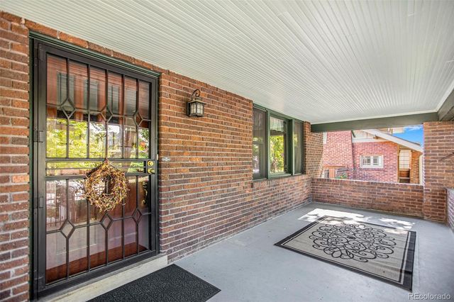 a view of an entryway door