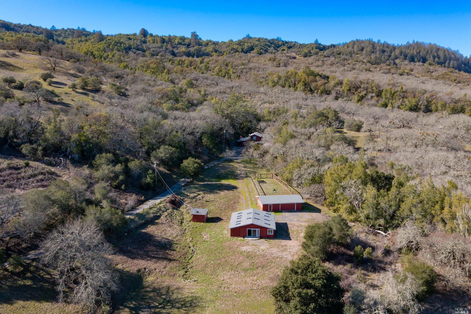 an aerial view of a city