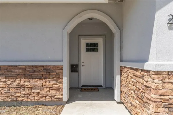 a view of front door