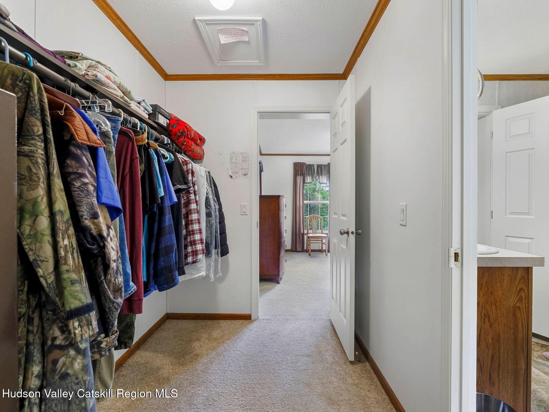 137 Mountain Pond View Road Gilboa, NY 12076 - Photo 27 of 38 a view of a walk in closet