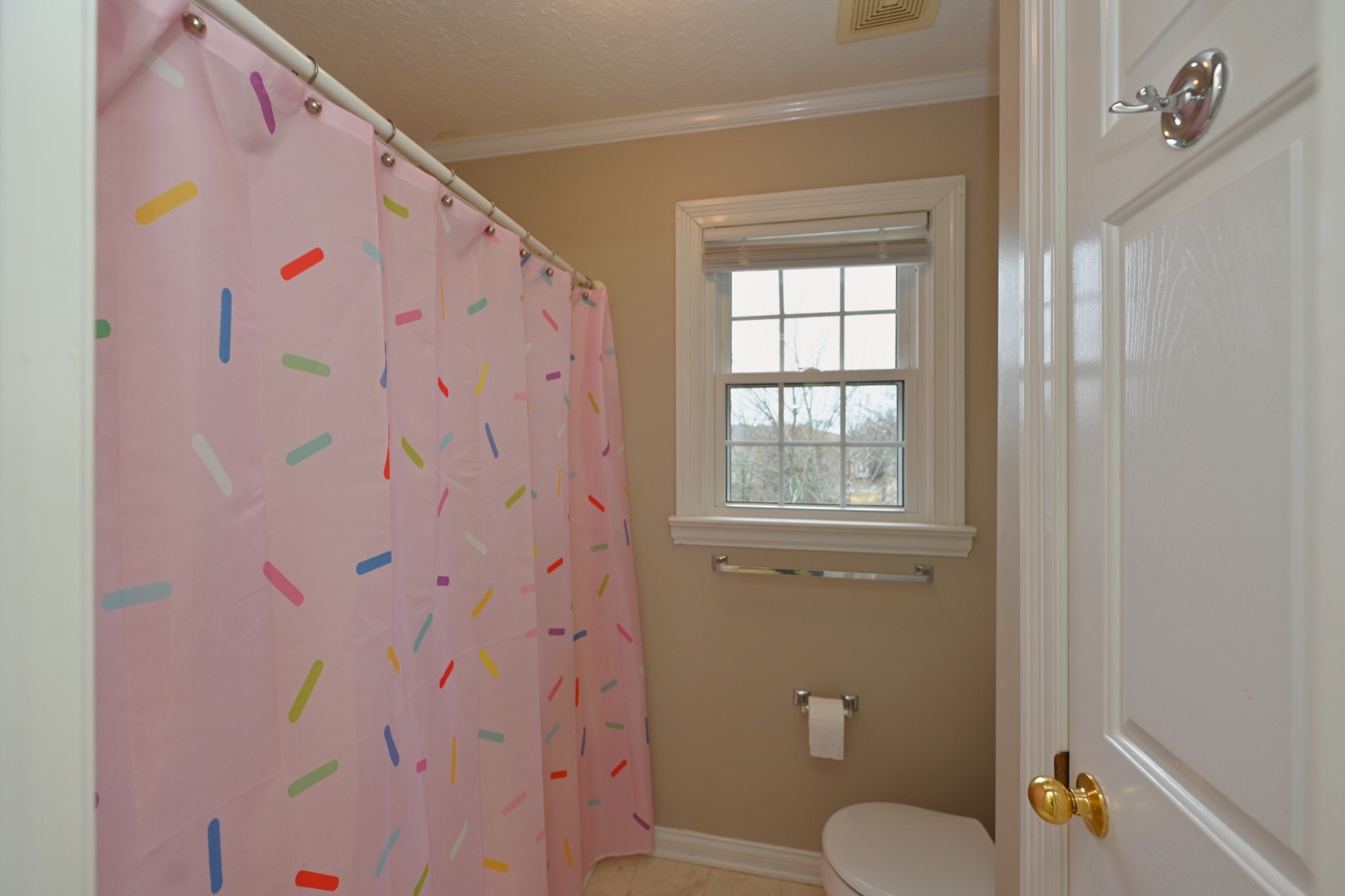 114 Wyncrest Way Hendersonville, TN 37075 - Photo 27 of 40 a bathroom with a granite countertop toilet and a shower curtain