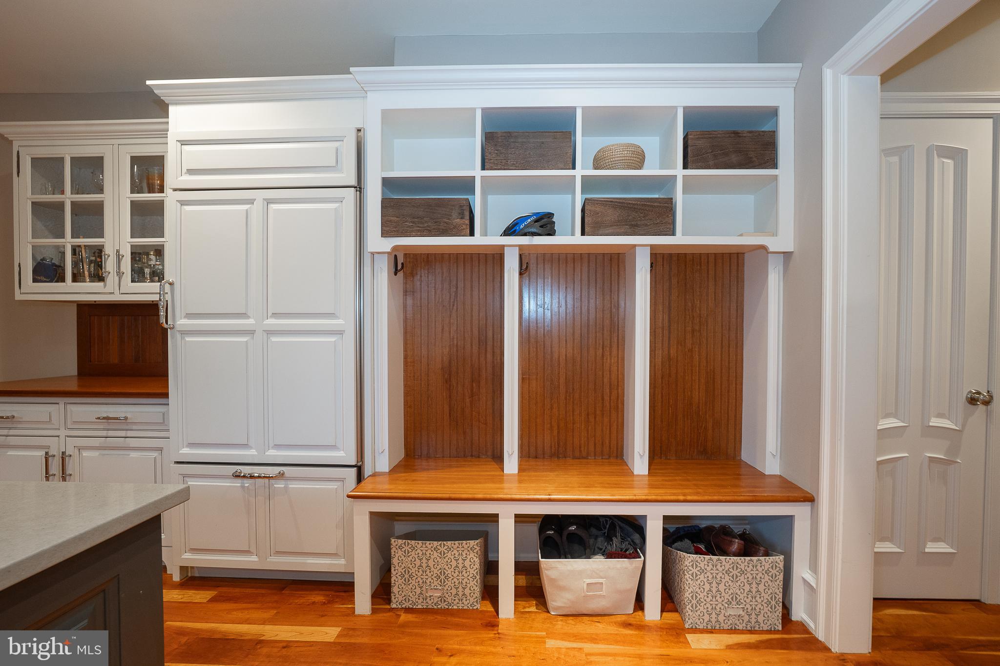 1122 Brynlawn Road Villanova, PA 19085 - Photo 33 of 55 Mudroom has second refrigerator and three cubbies