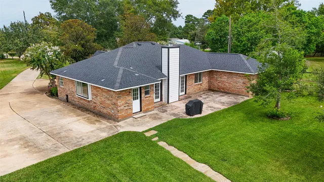 a aerial view of a house