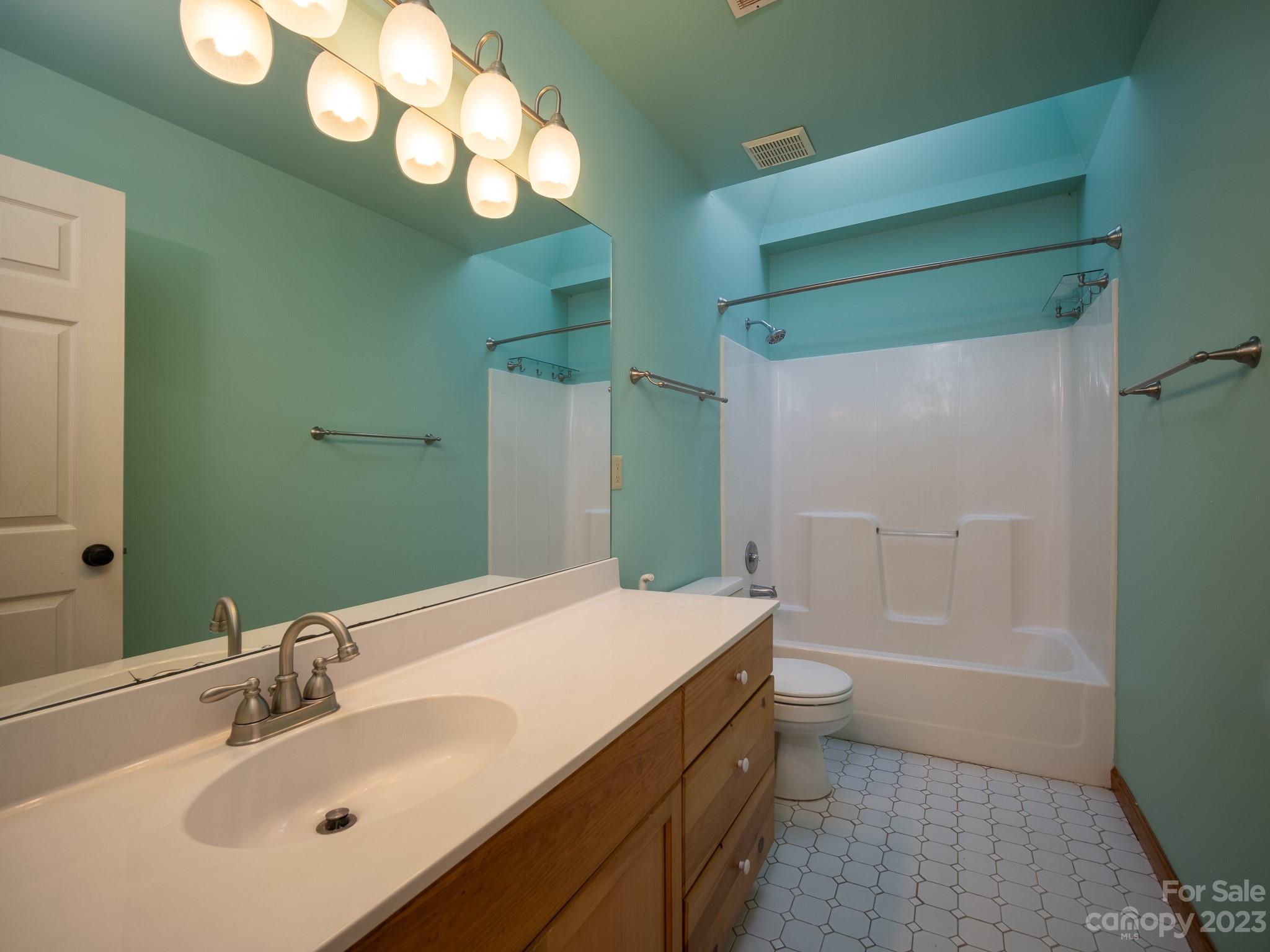 430 Jeep Road Brevard, NC 28712 - Photo 25 of 45 a bathroom with a sink a toilet and shower