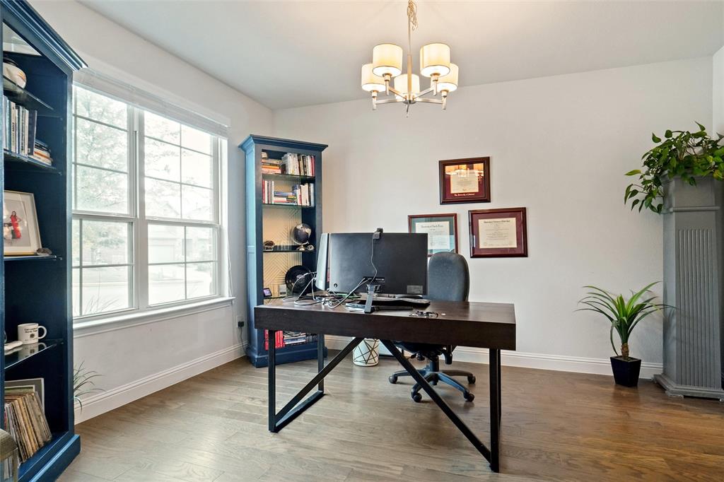 2202 Stanhill Drive Corinth, TX 76210 - Photo 3 of 29 a view of a workspace with furniture and a window