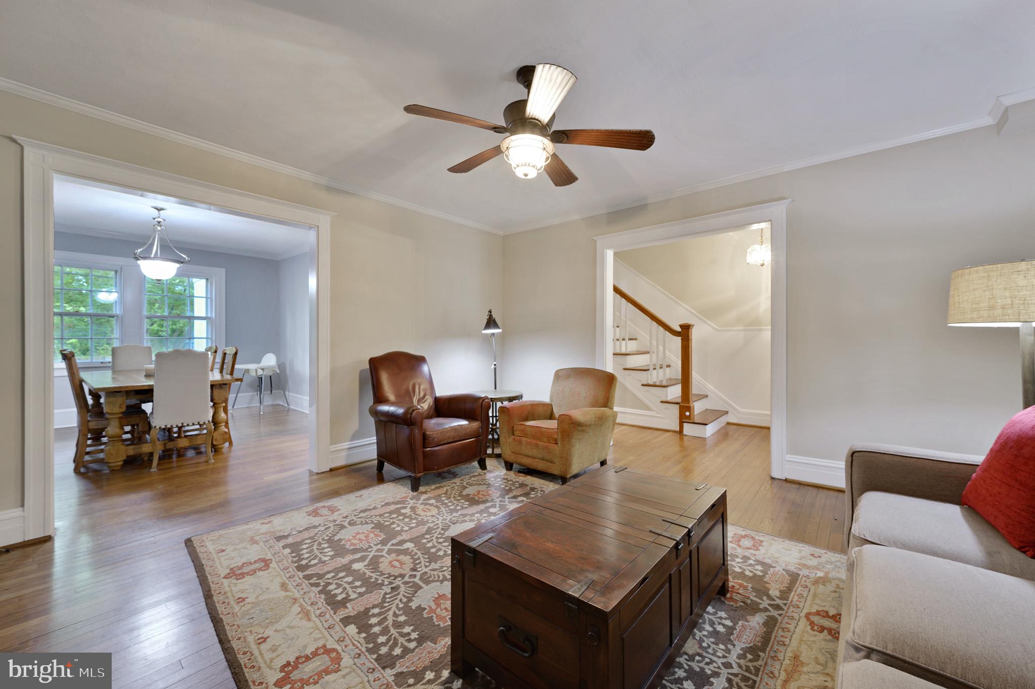 711 Nottingham Road Wilmington, DE 19805 - Photo 5 of 20 View into the dining room and front stairs