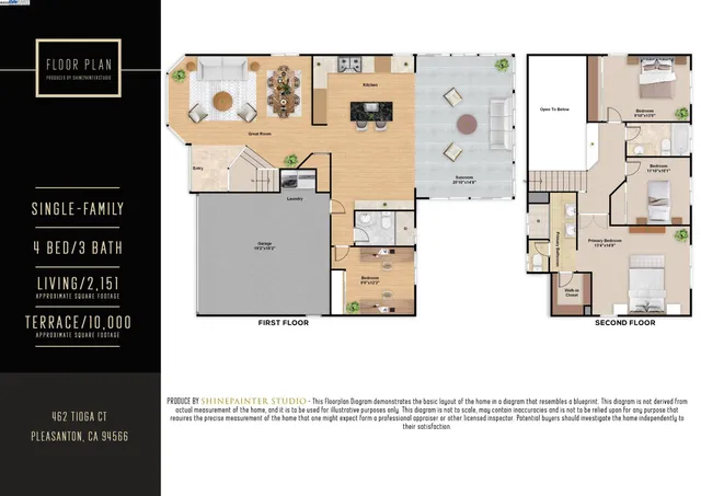$1,650,000 | 462 Tioga Court, Pleasanton, CA 94566